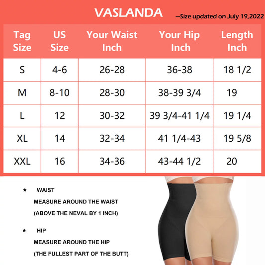 2 Packs Tummy Control Shapewear Shorts Faja Body Shaper for Women High-Waisted Thigh Slimming